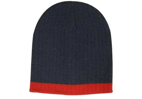 Headwear Two Tone Cable Knit Beanie X12 Headwear Professionals